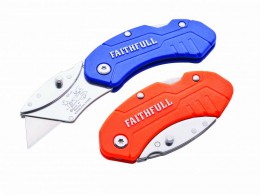 Faithfull Folding Hi-Vis Utility Knife £6.99